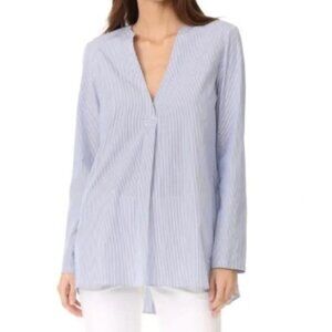 Theory Ophelia Striped Tunic Top Size Small